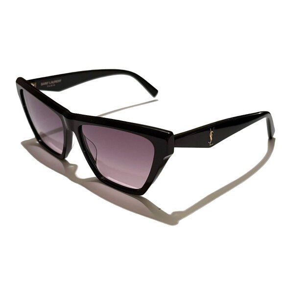 Saint Laurent YSL Acetate Cat-Eye Sunglasses / NEW never worn - Picture 1 of 4